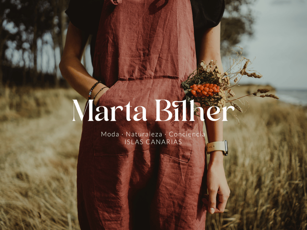Branding y diseño de identidad visual para Marta Bilher, marca de moda sostenible